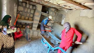 The help of the cameraman and the worker to the poor single nomadic mother in the mountains [upl. by Alehcim]