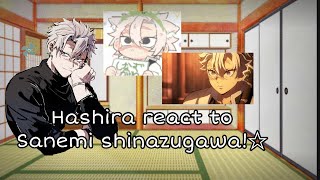 Hashiras react to sanemi shinazugawa ☆angstsanegiyuu [upl. by Boynton]