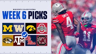 Expert Picks for EVERY Top 25 game in College Football Full Week 6 Predictions [upl. by Sclar36]