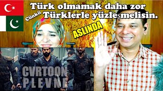 Osman BeyPlevne Müzik Videosu CVRTOON  Pakistani Reaction [upl. by Annam570]