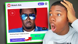 Get Paid 3120 PER AD You Watch No Limit Make Money Online [upl. by Thorrlow]