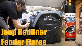 Jeep Bedliner Fender Flares [upl. by Eolanda155]