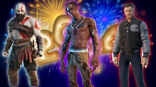 THE RAREST SKINS RETURNS THIS 2024 TRAVIS SCOTT KRATOS EDDIE BROCK…Travis scot Fortnite [upl. by Anitsirhk140]