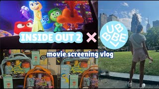 INSIDE OUT 2 x BUBBLE movie screening vlog 🍿🎥 [upl. by Atinod]