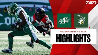 CFL WEEK 18 Saskatchewan Roughriders vs Edmonton Elks FULL HIGHLIGHTS [upl. by Tama]