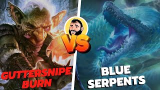 🔥 Guttersnipe Burn Vs 💧 Mono Blue Serpents  Gameplay MTG Pauper Físico [upl. by Aleksandr]