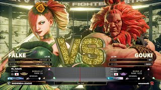 Zabeth Falke vs soranoseki Akuma：ザベス（ファルケ）vs soranoseki（豪鬼） [upl. by Nrojb]