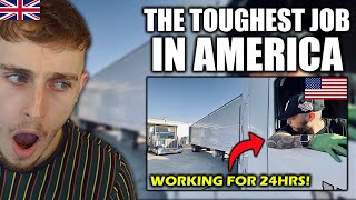 Brit Reacts to A Day In The Life Of A Truck Driver In America [upl. by Lamphere12]