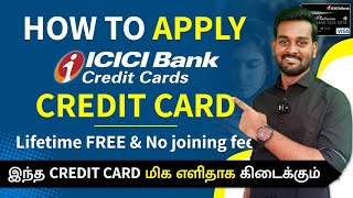 How to Apply For ICICI Bank Credit Card Online in Tamil  ICICI Lifetime FREE Platinum Card [upl. by Ilka]