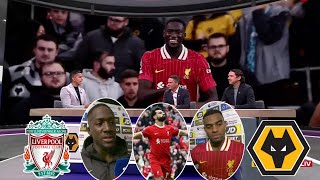 Wolves vs Liverpool 12 Salah amp Ibrahima Konate on fire Goal 🔥  Konate amp Gravenberch Interview [upl. by Yerak956]