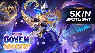 Liliana Coven Grocery Skin Spotlight  Garena AOV Arena of Valor [upl. by Dachia]