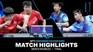 Wang ChuqinLiang Jingkun vs Lin GaoyuanLin Shidong  MD Final  WTT Contender Taiyuan 2023 [upl. by Aikram232]