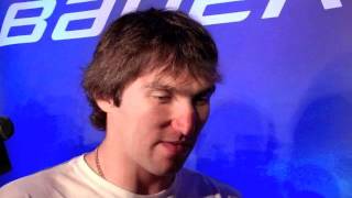 Alex Ovechkin talks Bauer hockey new focus [upl. by Nerland]