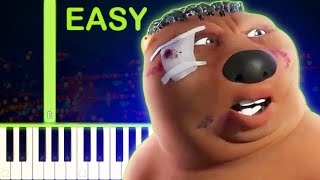 CHINESE BEAVER MEME SONG  EASY Piano Tutorial [upl. by Aifoz354]