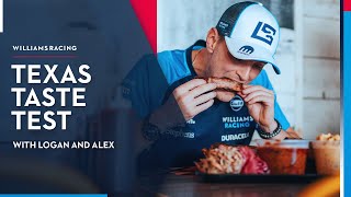 Logan and Alex take on the TEXAS BBQ 🍖 🇺🇸  Williams Racing [upl. by Ayot]