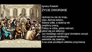 Ignacy Krasicki  ŻYCIE DWORSKIE [upl. by Yhtorod112]