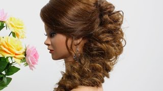 Prom hairstyle for long hair Tutorial [upl. by Eibmab69]