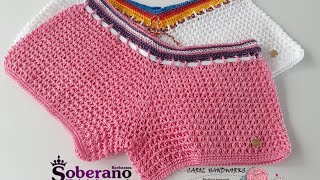 SHORTS SUNKINI EM CROCHÊ RAITO DEL SOL  PARTE 2 FINAL [upl. by Kauffman]