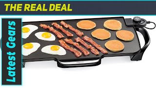 Presto 22Inch Electric Griddle Affordable and Spacious Cooking Solution [upl. by Adlihtam]