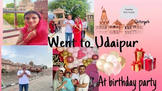 Went to Udaipur for birthday party Chittorgarh sawaliya Seth temple viral vlog udaipur nikki [upl. by Attayek563]