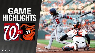 Nationals vs Orioles Game Highlights 81324  MLB Highlights [upl. by Elehcor]