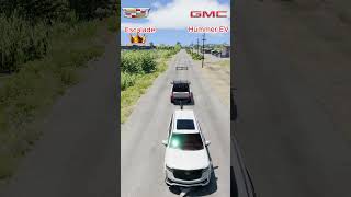 Escalade vs different Vehicles 🤔 gaming shorts beamngdrive cargaming [upl. by Zarla521]