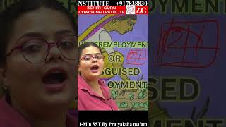 Underemployment II Disguised employment II Economics [upl. by Cressler772]