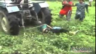 Woman runs girl over with tractor over land dispute in UPs Bijnor  Dinamalar News [upl. by Benzel747]