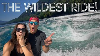 OUR WILDEST BOAT RIDE YET THROUGH THE DENT YUCULTA amp ARRAN RAPIDS IN BRITISH COLUMBIA CANADA [upl. by Adriane]