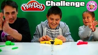 PlayDoh Knetmasse Challenge  wer kann besser kneten  Kinderkanal [upl. by Aubrie115]