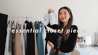 CLOSET ESSENTIALS  how to build your wardrobe [upl. by Natalie]