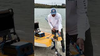 Installing a motor to a Hobie Lynx kayak in seconds [upl. by Shornick]