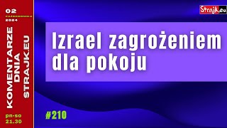 Strajkeu2021 Komentarze Dnia Izrael zagrożeniem dla pokoju [upl. by Merrow]