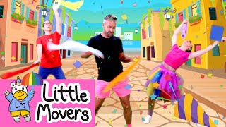 Scarf Street Dance For Kids  Zumba For Toddlers And Preschoolers  Little Movers [upl. by Irmo]