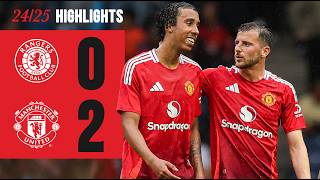 Amad amp Hugill FIRE Home 🚀  Rangers 02 Man Utd  Highlights [upl. by Jit]