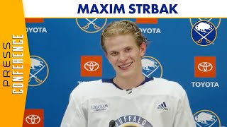 quotIt Was a Good Year For Mequot  Maxim Strbak After Day One of Development Camp [upl. by Kurtz]