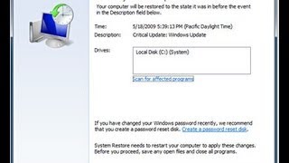 How to do a System Restore from Safe Mode Windows 7 [upl. by Ahilam]