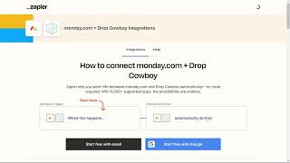 Mondaycom Integration with Drop Cowboy Ringless Voicemail mondaycrm [upl. by Nonie291]