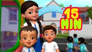 Chalo Chalo Hum School Jaate Hain  Hindi Rhymes for Children  Infobells [upl. by Sabba]