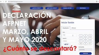 Cómo declarar AFPnet 2020 [upl. by Illek]