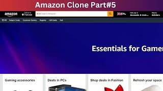 Part5  How to make amazon clone using html css javascript [upl. by Anelegna]