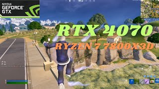 RTX 4070 SUPER  Ryzen 7 7800x3D  Fortnite Chapter 5 Season 1  Performance Mode  High Meshes [upl. by Dorkas]