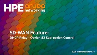 SDWAN Feature DHCP Relay Option 82 Sub option Control [upl. by Nnylasor]