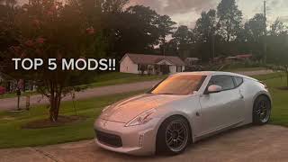 TOP 5 First Mods for 370z [upl. by Wons]