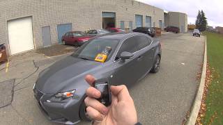 Remote Start your 2014 Lexus IS250 with a Compustar RF2WT10SS [upl. by Llertniuq]