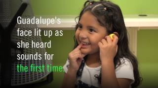 Cochlear Implants at Nemours—A child hears for the first time [upl. by Atinod]