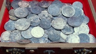 Unbelievable Discovery Massive Silver Treasure Unearthed While Metal Detecting [upl. by Aehcim254]