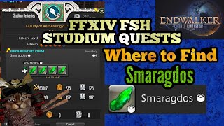 Where to Find Smaragdos Fish for FSH Faculty Studium Delivery quest Fish Time Forgot FFXIV Endwalker [upl. by Sherourd44]