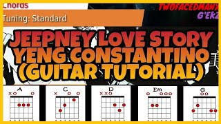 Yeng Constantino  Jeepney Love Story Guitar Tutorial [upl. by Adniles]