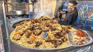 KABULI PULAO RECIPE  How To Make 200 KG Afghani Pulao  Plov Rice Popular Street Food In Pakistan [upl. by Renick547]